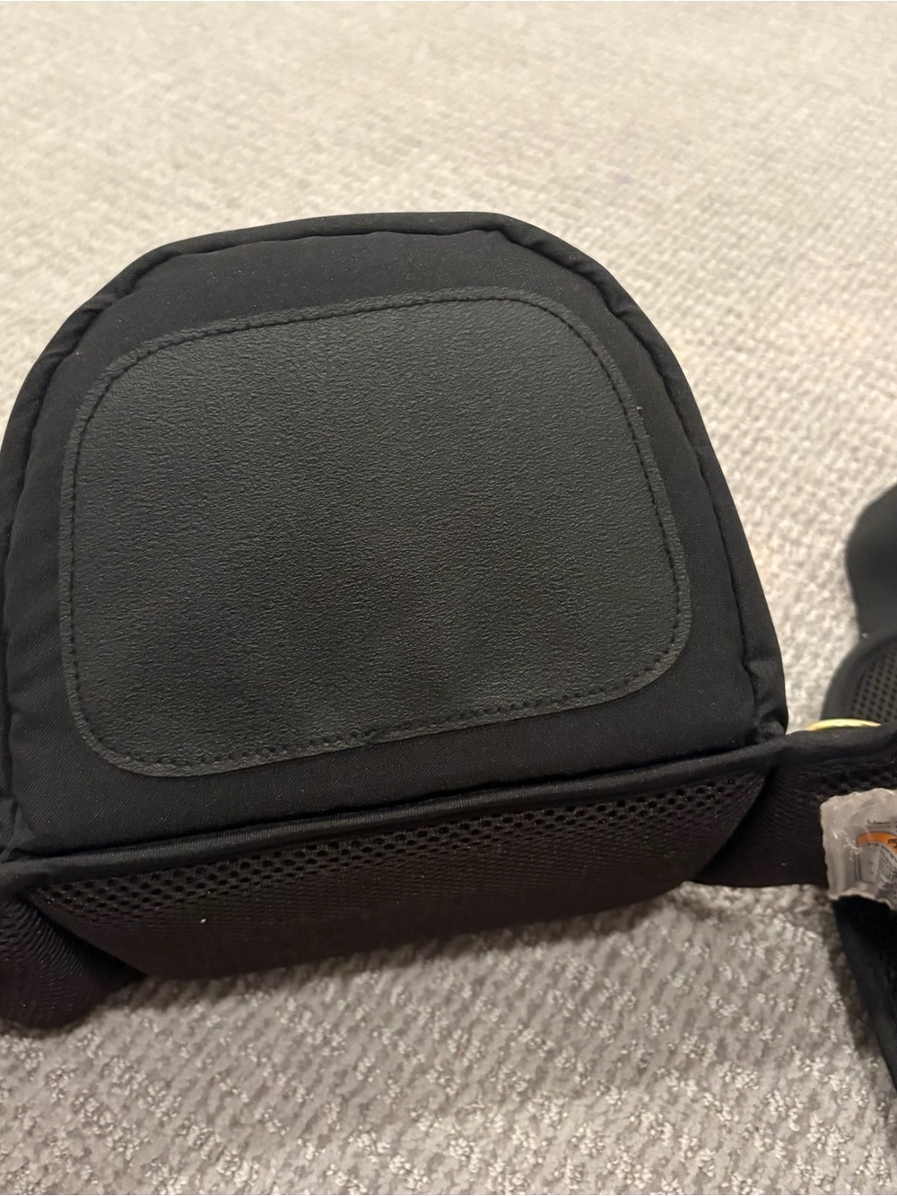 Like New TushBaby Black with Gold Accents Hands-Free Baby Carrying Bag - Picture 6 of 6